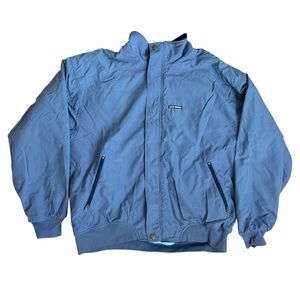 VTG 90s Louis Garneau Graphic Igloo Skier Reversible Fleece Jacket Rare Size: XL